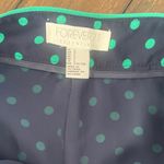 Forever 21 Teal Polka Dot Shorts size-L Photo 3
