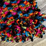Westbound Vintage Rainbow Chenille Loop Textured Boucle Scarf Photo 6