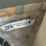 ZARA  floral linen blend long sleeve mini dress Medium Photo 3