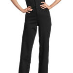 Good American Tube 90S Bandeau Denim Jumpsuit Black Small NWOT Photo 0