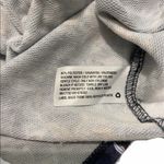 Xhilaration Lace Up Floral Top Navy Blue Small Photo 6