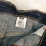 Levi's Vintage Y2K 550 High Waist cheeky dark wash Cutoffs Jean shorts 12 30 Photo 4