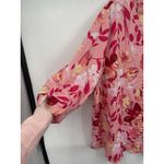 Catherines Catherine’s Floral Blouse Women Plus Sz 2X Pink Cottage Peasant Bohemian Flower Photo 7