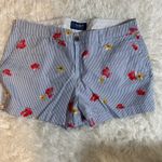 Old Navy  Womens Blue Stripe Floral Print Everyday Chino Shorts Size 30 Photo 2