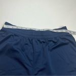 Nike Women SZ Medium Navy Blue White Dri-Fit Shorts Elastic Waistband Drawstring Photo 3