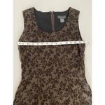 Banana Republic Vintage Y2K Neutral Brown Two-Tone Floral 100% Silk Maxi Dress 0 Photo 6