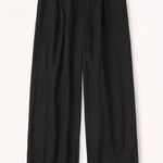 Abercrombie & Fitch Linen Black Pants Photo 0