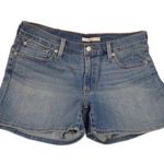 Levi Strauss Womens Denim Jeans Mid Length Shorts Size: 32 Blue Photo 0