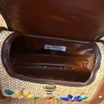 MAHLER Vintage Tropical Vacation Raffia Straw Floral Tiki Pinup 1960s Tan Photo 9