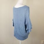 Workshop Republic Clothing Workshop / M / Dusty Blue Ruffle Sleeve Slouchy Bl Photo 4