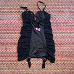 Victoria's Secret  Y2K SATIN MESH SIDE RHINESTONE GARTER SLIP SHOWGIRL COSTUME Photo 3