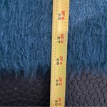 Chelsa and Theodore teal fluffy cardigan sweater size small Green Photo 7