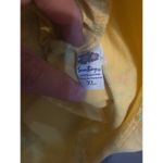 Sun Bay Yellow Floral Dress, Women's XL Vtg Print, Short Sleeve, Garden Party Photo 5