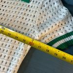 SheIn Green and White Crochet Button-Up Dress. Sz Medium Photo 9