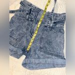 KANCAN Nieve Paperbag Acid Wash Shorts sz 7 Blue Photo 8