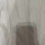 Michael Kors  PEARL GRAY LDS LEATHER JACKET MINT POCKET FULL ZIP SIZE Small Photo 14