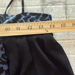 Charlotte Russe  Y2K Black Blue Animal Print Sheer Lined Strappy Top Sz S Photo 6
