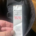 Missguided  Riot High Rise Busted Knee Mom Jeans, Black Size 14 NWT Photo 5