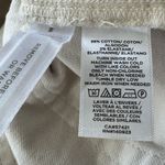 Loft SZ 27/4 Straight Crop Jeans High-Rise Frayed Hems Zip-Fly Stretch Beige Photo 9