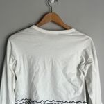 See By Chloe Luxury White Bell Long Sleeve Decorated Boxy Top French Style Photo 7