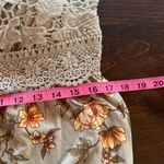 Derek Heart medium mint green floral tie strap crochet top romper NWOT Photo 10