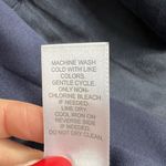 J.Jill  Large Faux Suede Draped Jacket Open Front Pockets Cardigan Navy Blue NEW Photo 9