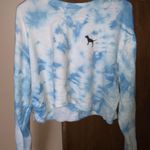 PINK - Victoria's Secret Blue Cropped Long Sleeve Photo 0