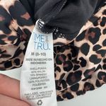 Time and Tru Leopard Print One‎ Piece Swimming Suit Size Medium NWT Black Photo 4