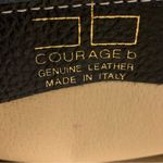 Courage B Black Genuine Leather Chain Strap Handbag Made In Italy Photo 3