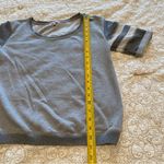 Juicy Couture Women’s Gray Short Sleeve Sweatshirt with Sporty Stripes Size XS Photo 2