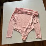 Alice + Olivia Mollie Convertible Bodysuit in Shell Pink size XL Photo 1