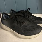 Crocs LiteRide Pacer Shoes Size 8 Lace Up Lightweight Breathable Comfort Blk Blu Photo 3