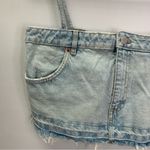 ZARA  NWOT Tank Top Blue Denim Women’s Cropped Spaghetti Strap Vacay Summer Sz Photo 4