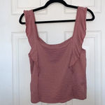 Caution to the Wind  Ruffled Tank Top Photo 1