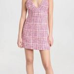 Alice + Olivia  Carli Tweed Mini Dress Candy White NWT Size 14 Photo 1