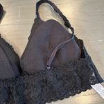 Hanky Panky  Supima® Cotton Padded Lace Trim Black Bralette Photo 7