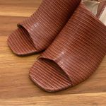 Charles by Charles David “Genie” Brown Embossed Faux Leather Sandals Size 8.5M Photo 2
