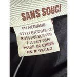 Sans Souci  Fit & Flare Dress Womens Black Polka Dot Casual Sleeveless Size M Photo 5