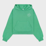 Sporty & Rich SRHWC Cropped Hoodie Verde/White size medium like new Green Photo 0