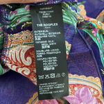 The Kooples The Multicolor Purple Hindu Flower Print Silk Midi Dress Small Photo 8