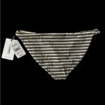 Vitamin A  Stipped Tan/Black/Gold‎ Bikini Bottoms Size 10L Photo 8