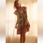 Anthropologie ‎ x Alexandra Farmer Ruffle Sleeve Mini Dress Size 3X Photo 2