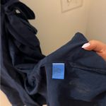 J. McLaughlin J mcglaughlin linen blend navy ankle length dress size M Photo 3