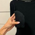 Abercrombie & Fitch Abercrombie Long-Sleeve Wide Rib Slash Bodysuit Photo 4