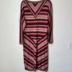 Missoni  long sleeve striped wool blend midi dress size 6 Photo 6