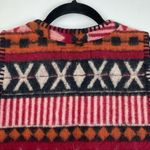At Last Vintage Wool Western Aztec Print Native Vest Women's Boho Toggle Photo 6