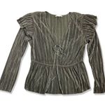 ZARA ⭐️ Black Ruffle Pleated Top Photo 0