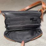 Cherokee y2k 2000s Black and Brown Leather Shoulder Bag Photo 6