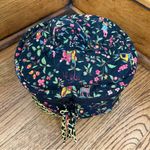 Vera Bradley  Round Quilted Cosmetic Jewelry Case Retired MING Print Asian Photo 1