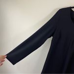 Boston Proper NWT  Black‎ Wrinkle Free Long Sleeve Cut Out Top Size Medium Photo 2